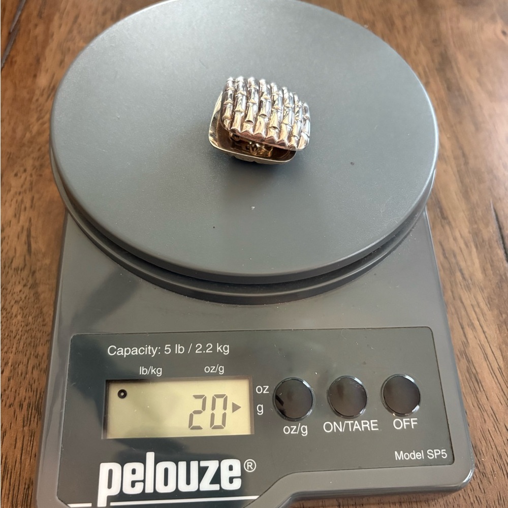 Sterling Silver Square Weave Pattern Clip-On Earr… - image 8